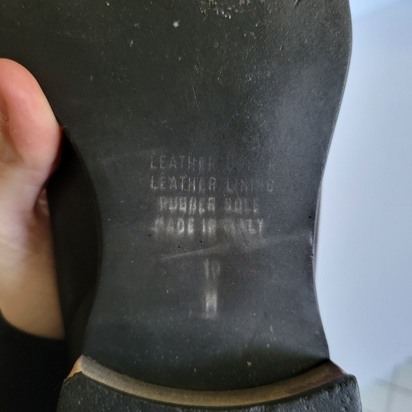 Vintage Hugo Buscati Black Leather Chelsea Boots Women's Size 10 - Picture 10 of 13